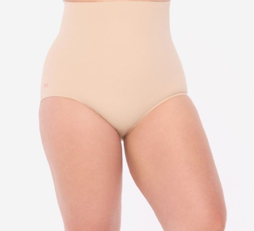 Ruby Ribbon shaping pale nude high waist 3xl underwear